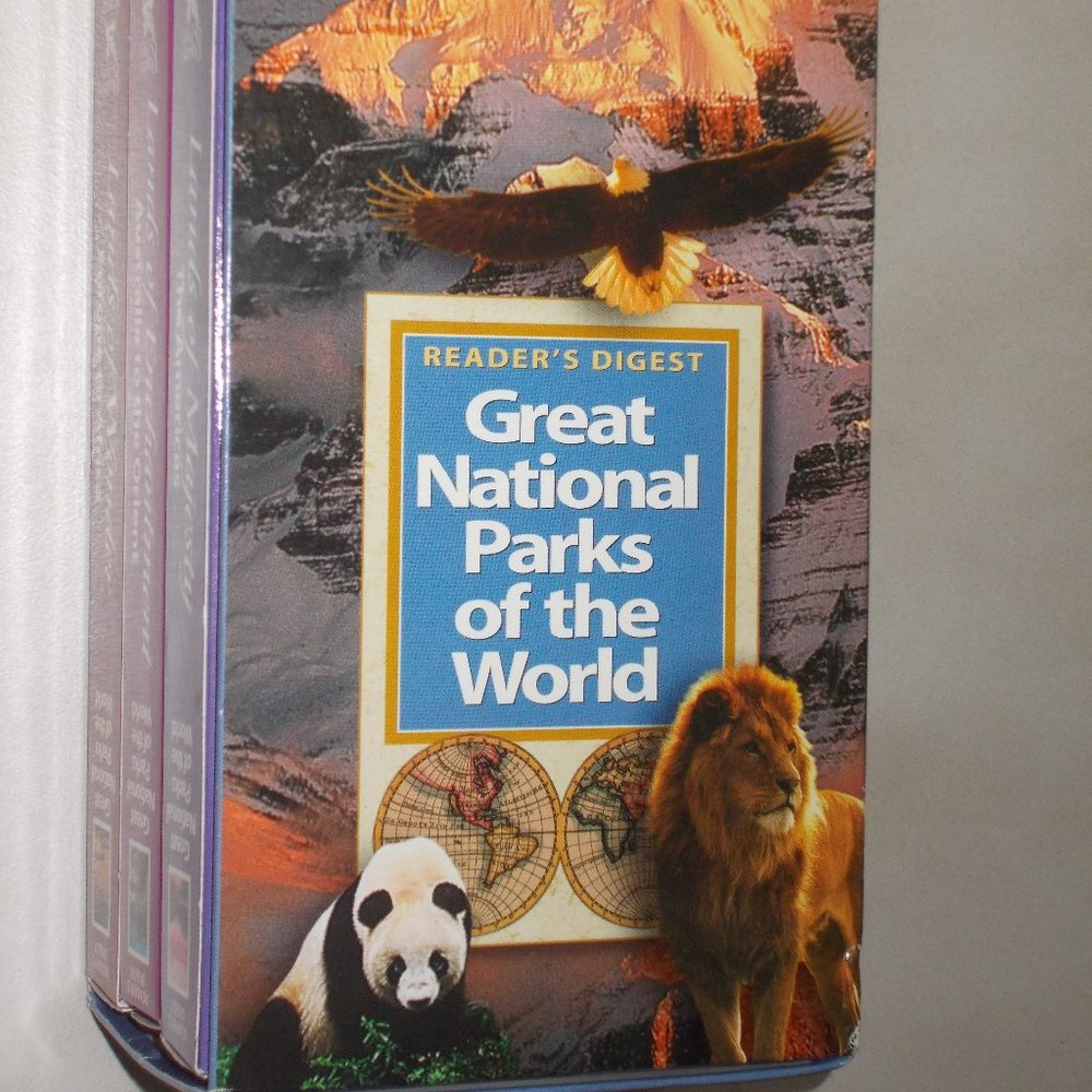 EUC Great National Parks of the World 3 VHS Videos